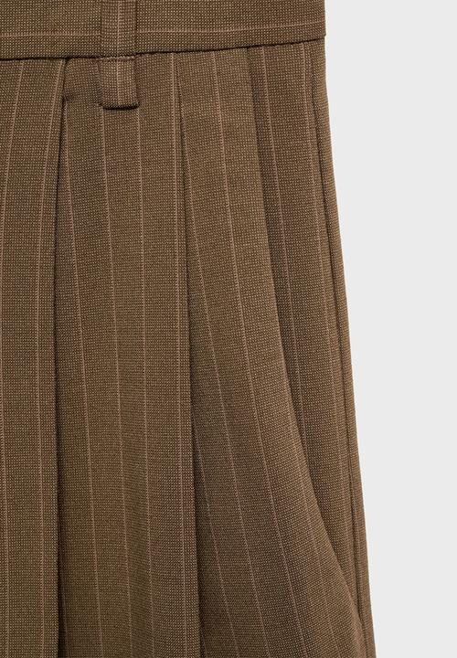MANGO - Trousers Stripe - Dark Green