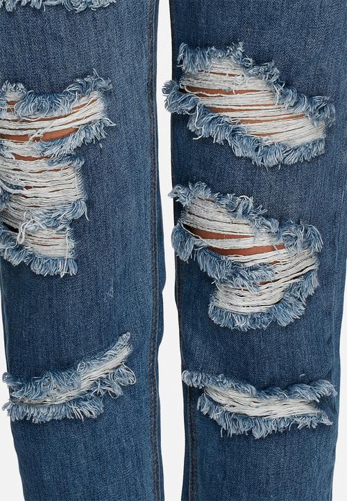 Glamorous - Distressed mom jeans