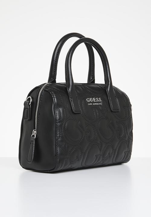 GUESS - Berkton barrel satchel - black