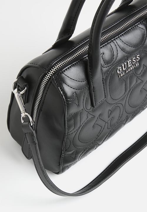 GUESS - Berkton barrel satchel - black