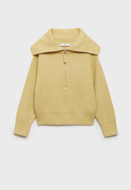 MANGO - Sweater rizoncho - dark green