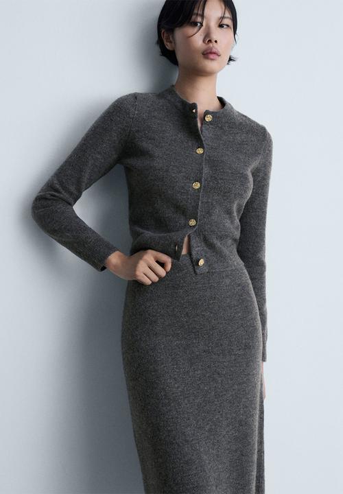 MANGO - Skirt Eliote - Gray