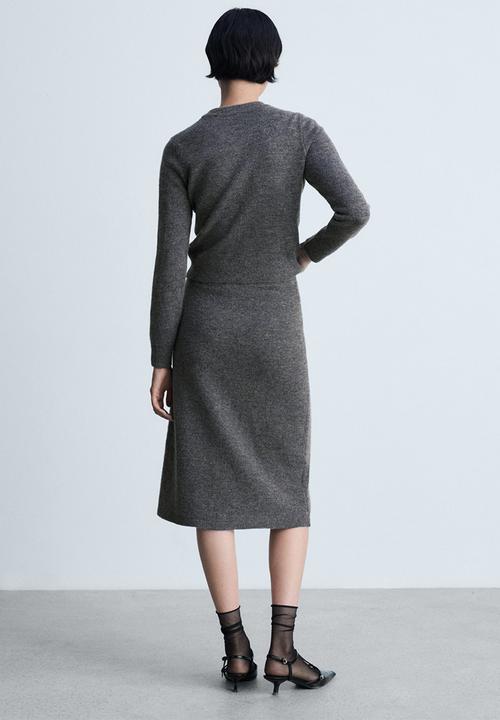 MANGO - Skirt Eliote - Gray
