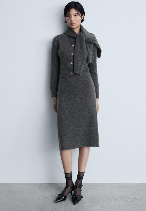 MANGO - Skirt Eliote - Gray