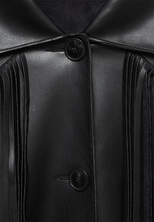 MANGO - Overshirt Teki - Black