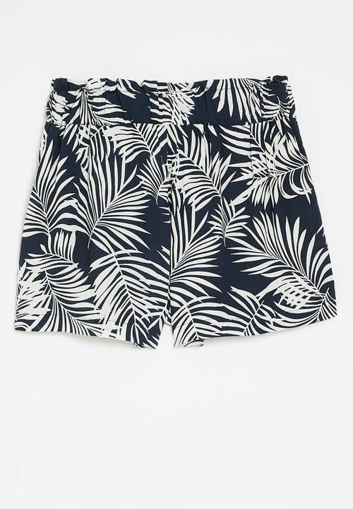 HAILYS - Rani shorts - navy palm