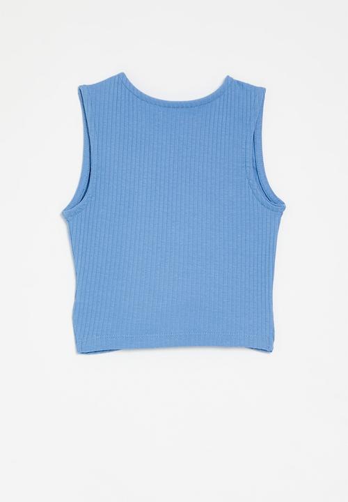 HAILYS - Shari t top - summer blue
