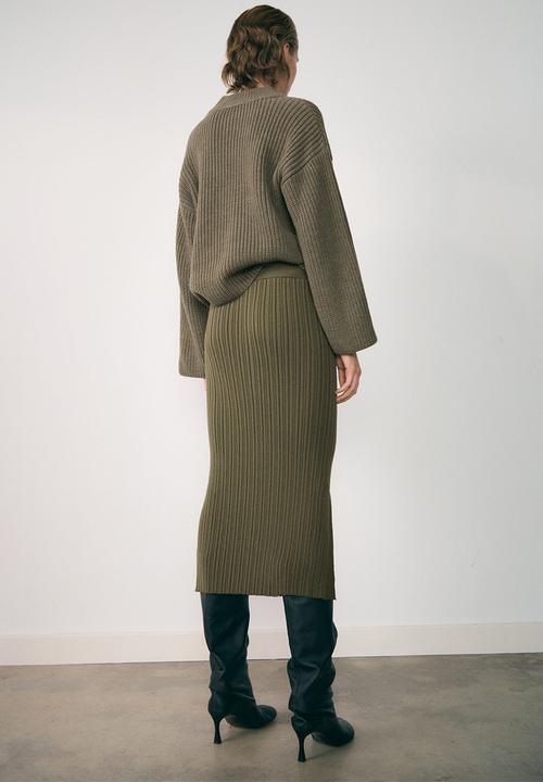 MANGO - Sweater Selma - Khaki