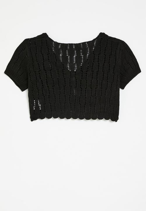 HAILYS - Sa44lma t top - black