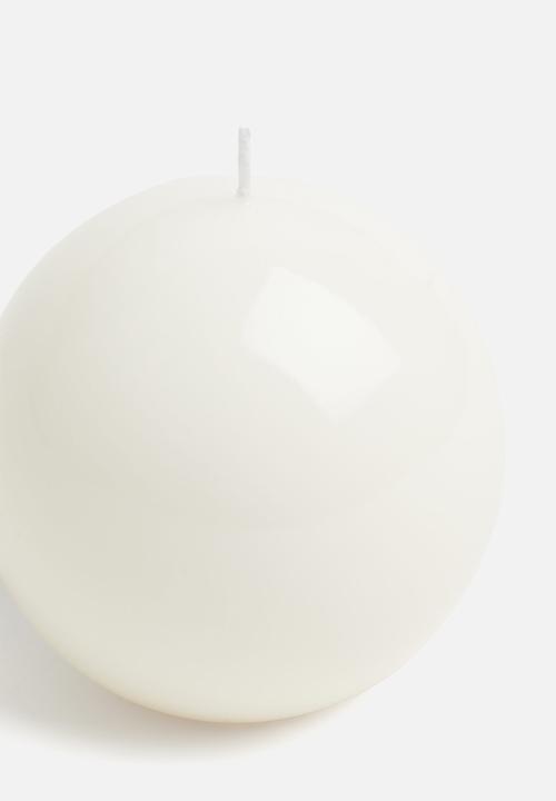 H&M - Round candle - white