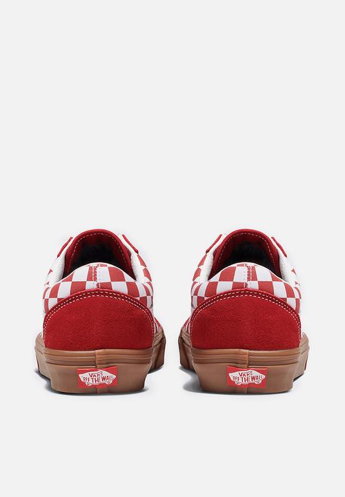 Vans - Old Skool - Fat Lace Checker Red