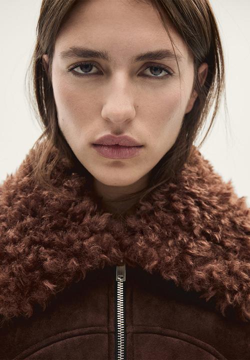 MANGO - Jacket bombai - brown