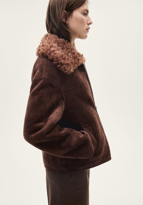 MANGO - Jacket bombai - brown