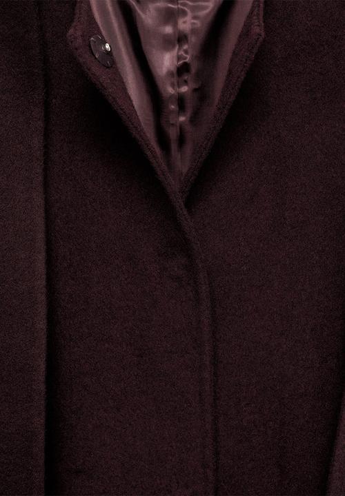 MANGO - Coat moon - dark red