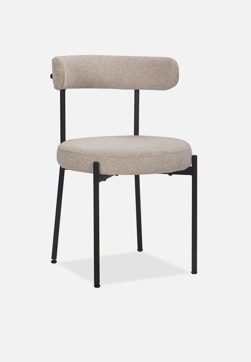 Sixth Floor - Anna woven dining chair set of 2- textured natural