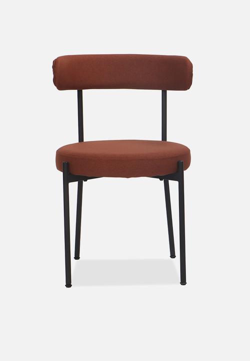 Sixth Floor - Anna woven dining chair set of 2- rust