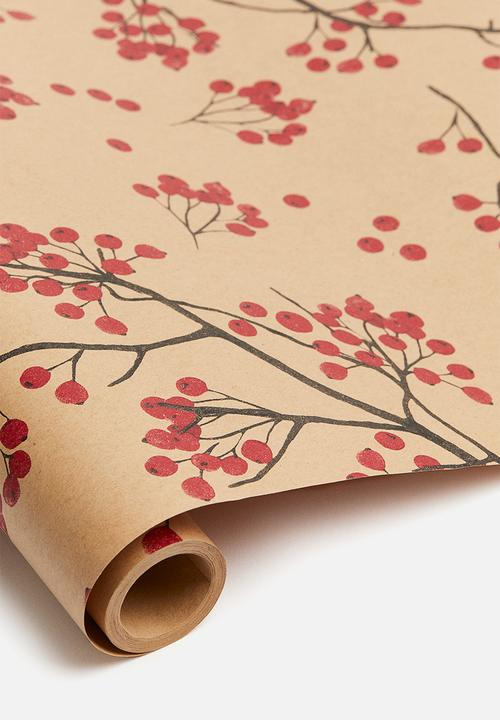 H&M - Gift wrap - beige/rowanberry