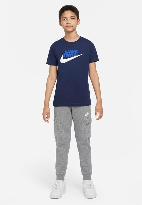 Nike - K Nsw Tee Futura Icon Td - Midnight Navy/Game Royal/White