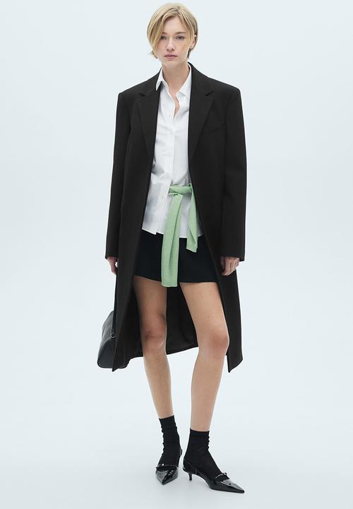MANGO - Coat makeup -  black