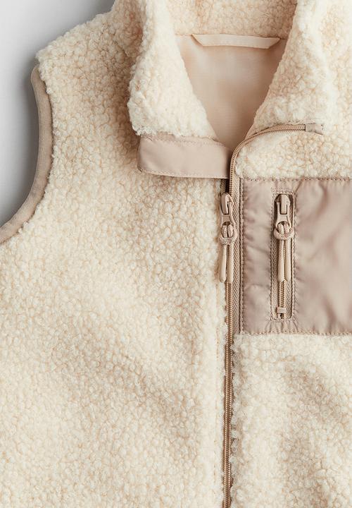 H&M - Teddy gilet - cream