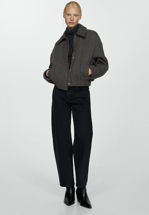 MANGO - Jacket sky - open gray