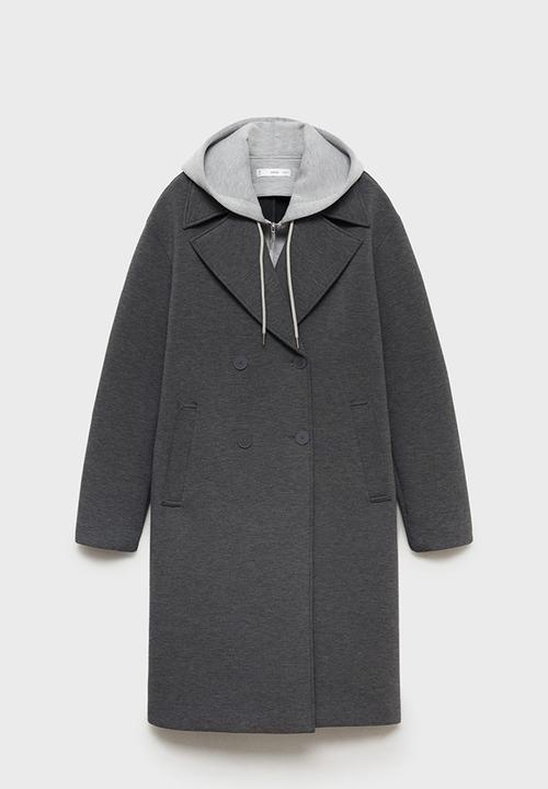 MANGO - Coat tabe - gray