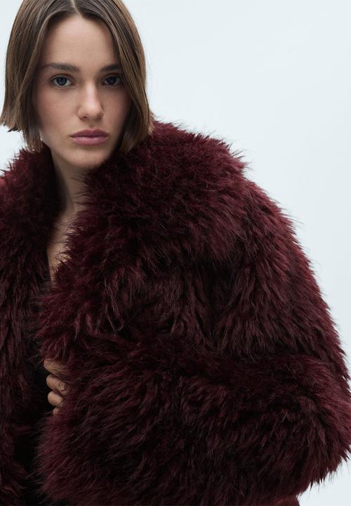 MANGO - Jacket coti - dark red