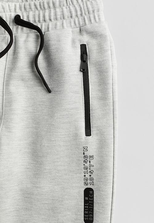 H&M - Heavy jersey joggers - light grey marl