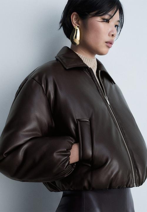 MANGO - Jacket scandal - brown