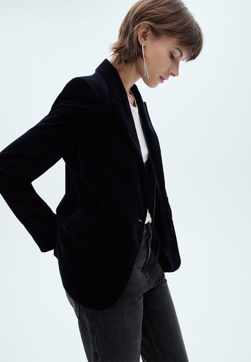MANGO - Blazer combi - dark blue