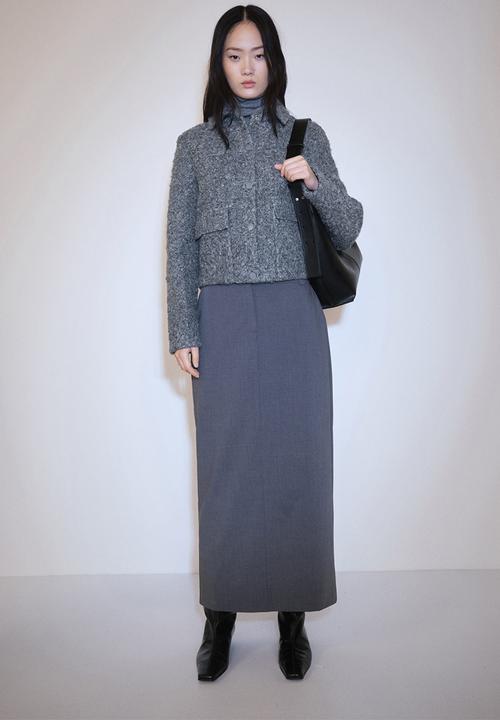 MANGO - Jacket sape - gray