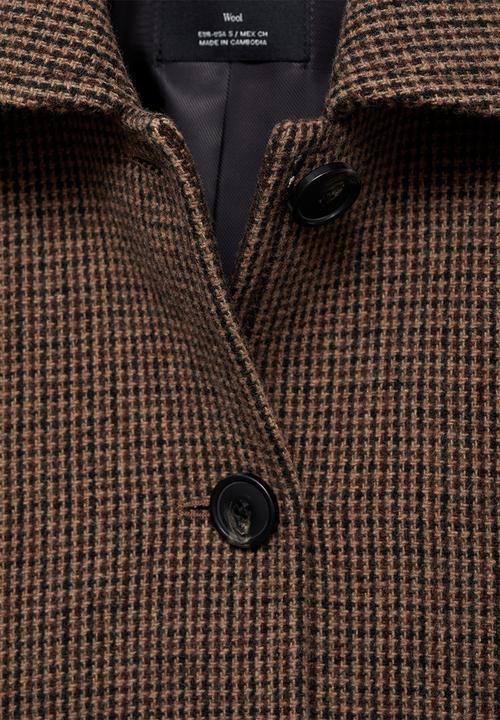 MANGO - Jacket parchis - brown