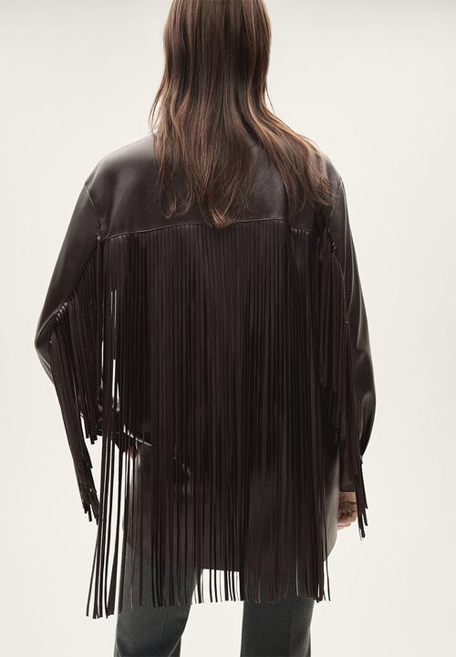 MANGO - Overshirt Lea - Brown