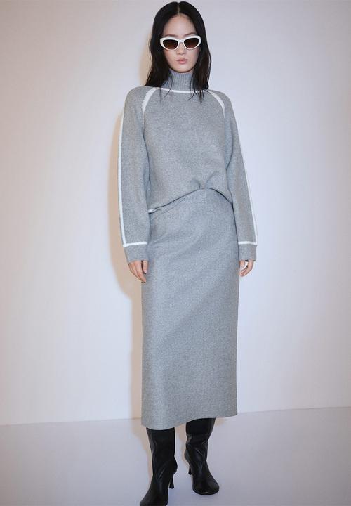 MANGO - Sweatshirt Maxe - Gray