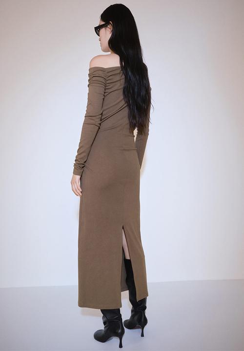 MANGO - Dress Basili - Medium Brown