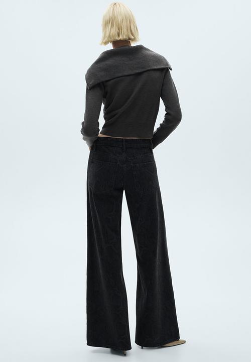 MANGO - Jeans Snake - Open Gray