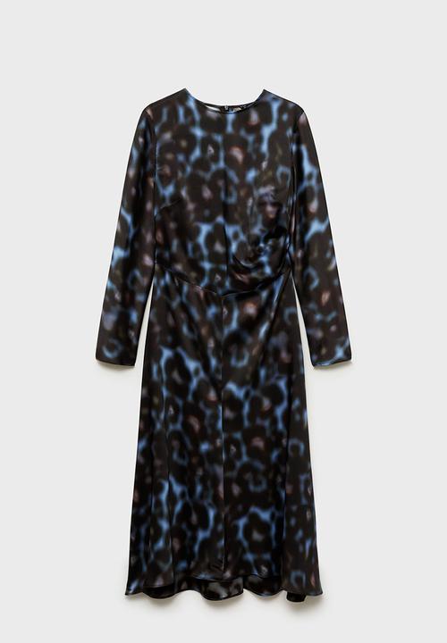 MANGO - Dress Bimba - Medium Blue