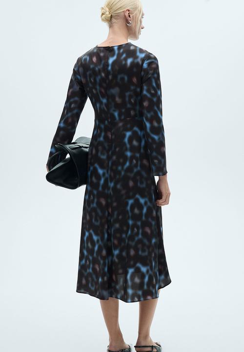 MANGO - Dress Bimba - Medium Blue