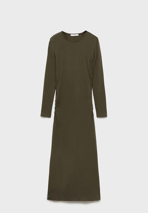 MANGO - Dress Basila - Khaki