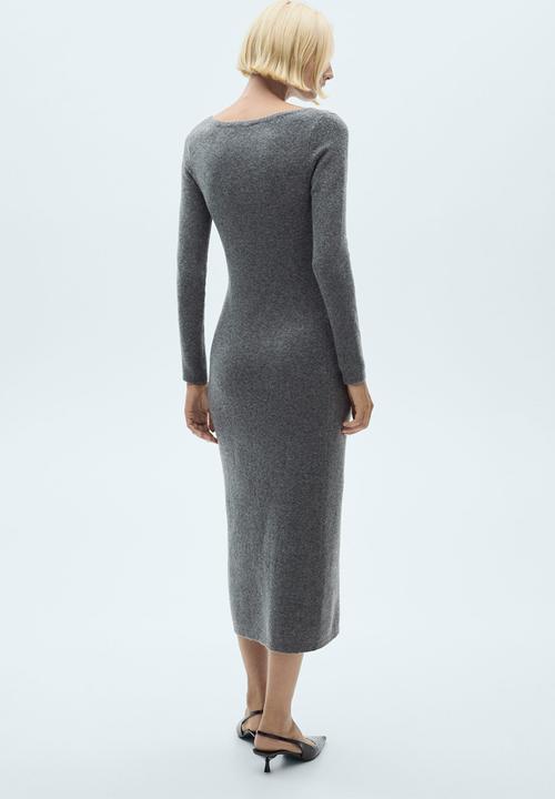MANGO - Dress Seeds - Medium Gray