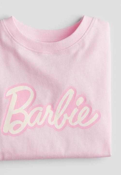 H&M - Printed T-shirt - light pink barbie