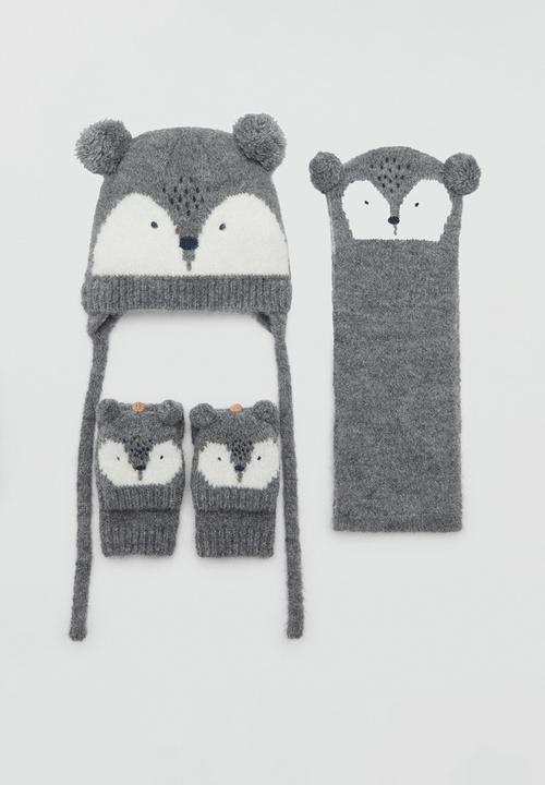 MANGO - Beanie mapache - gray
