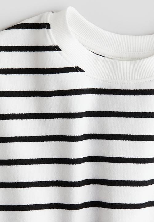 H&M - Crew-neck sweatshirt - white striped