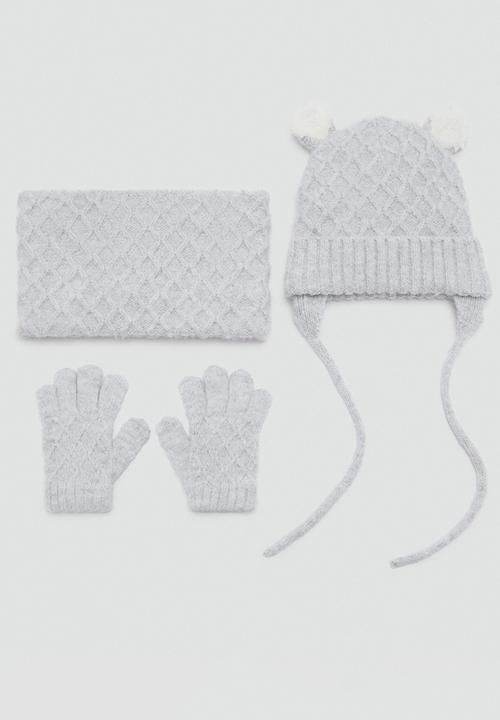 MANGO - Beanie orejita - gray