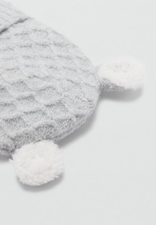 MANGO - Beanie orejita - gray