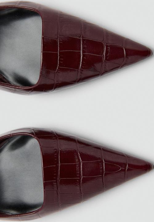 MANGO - Vino heel - dark red