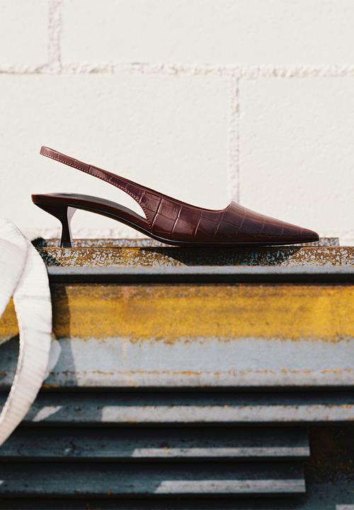 MANGO - Vino heel - dark red
