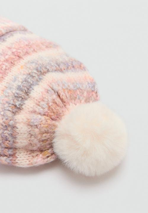 MANGO - Beanie eary - light pastel pink