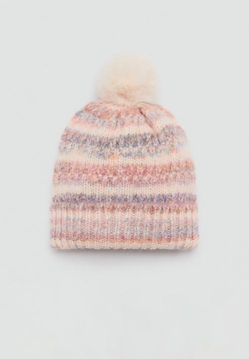 MANGO - Beanie eary - light pastel pink