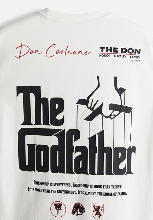 H&M - Relaxed fit T-shirt - white the godfather